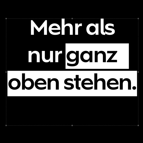 Mehr als nur ganz oben stehen Startseite Mehr als nur ganz oben stehen Startseite