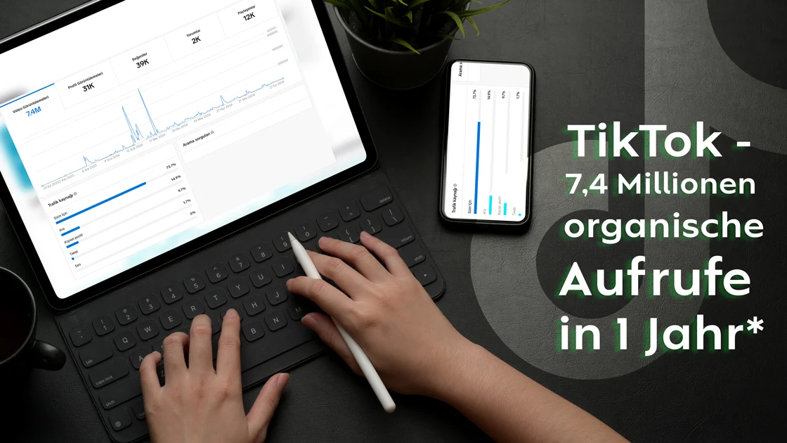 TikTok 74 Millionen organische Aufrufe in 1 Jahr Startseite TikTok 74 Millionen organische Aufrufe in 1 Jahr Startseite