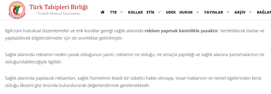 reklam yapmak kesinlikle yasaktir Doktor Reklamı Nasıl Yapılır?