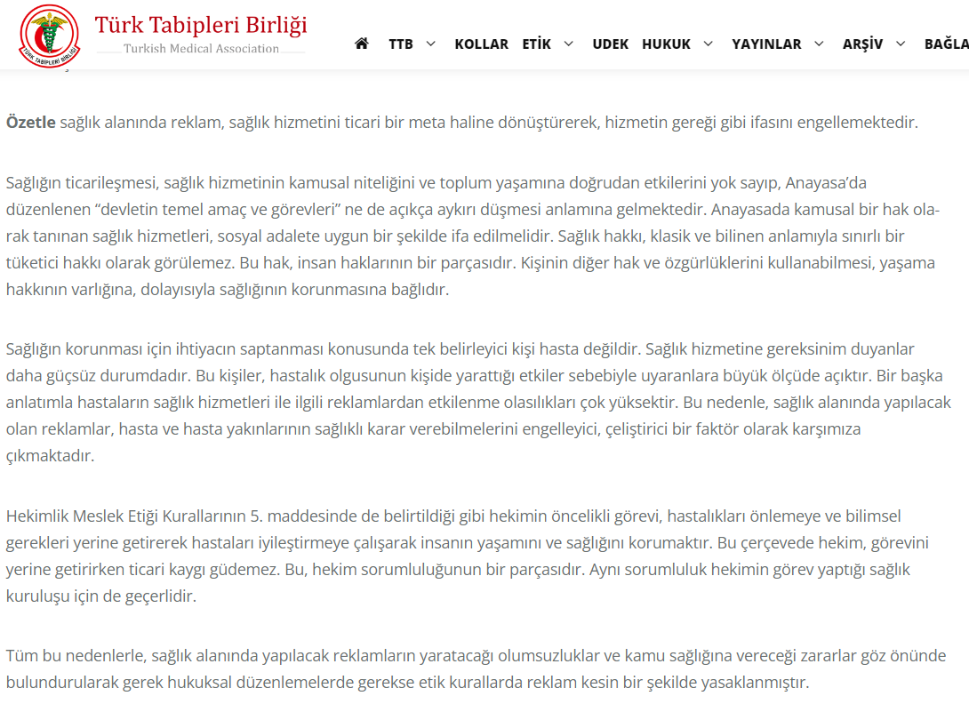 saglikta reklam neden yasak Doktor Reklamı Nasıl Yapılır?