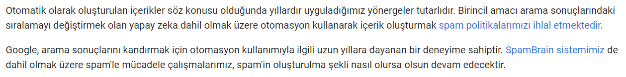 spam brain ai SEO Uyumlu İçerik (Makale) Nasıl Yazılır?