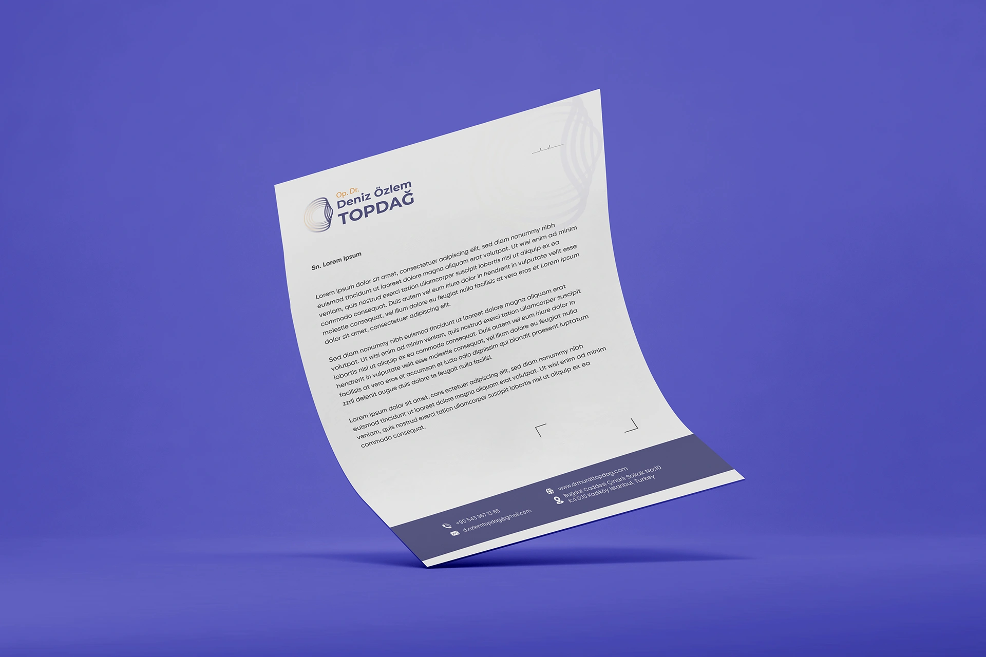 Deniz Topdağ Antetli 1 Briefpapier & Rezepte für Ärzte und Kliniken