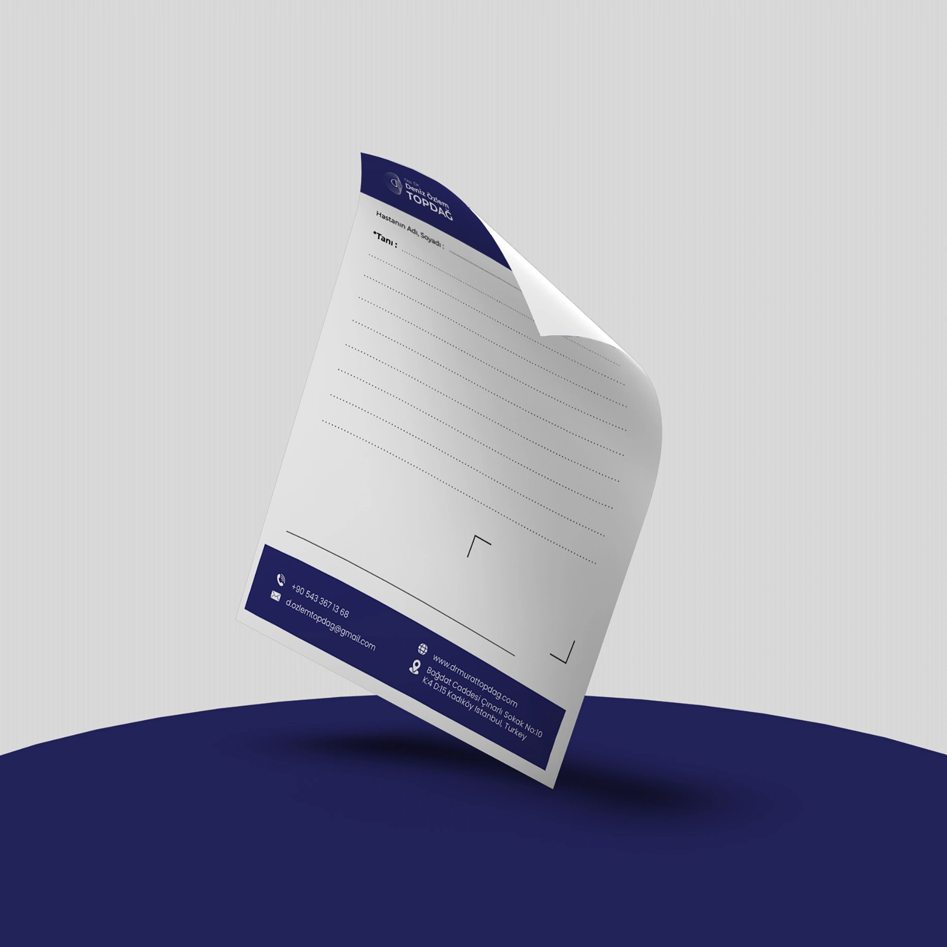 Deniz Topdağ reçete 1 Briefpapier & Rezepte für Ärzte und Kliniken