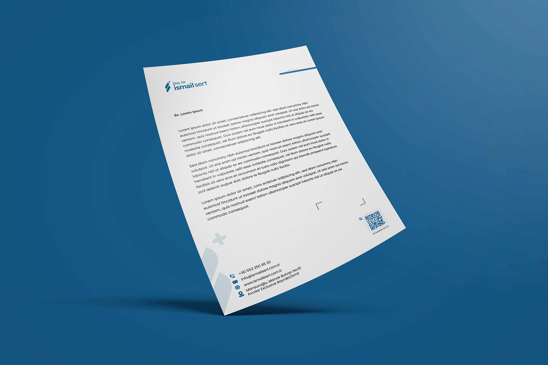 İsmail Sert Antetli 1 Briefpapier & Rezepte für Ärzte und Kliniken