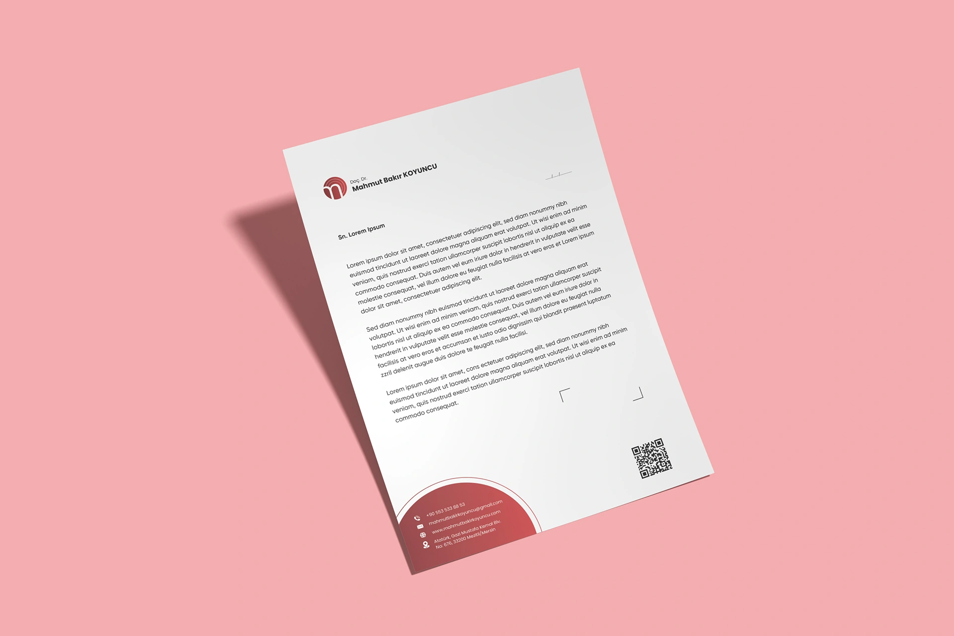 Mahmut Bakir Koyuncu Antetli 1 Briefpapier & Rezepte für Ärzte und Kliniken