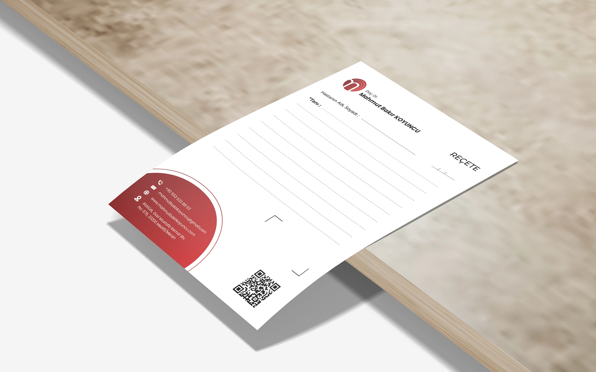 Mahmut Bakir Koyuncu reçete 1 Briefpapier & Rezepte für Ärzte und Kliniken