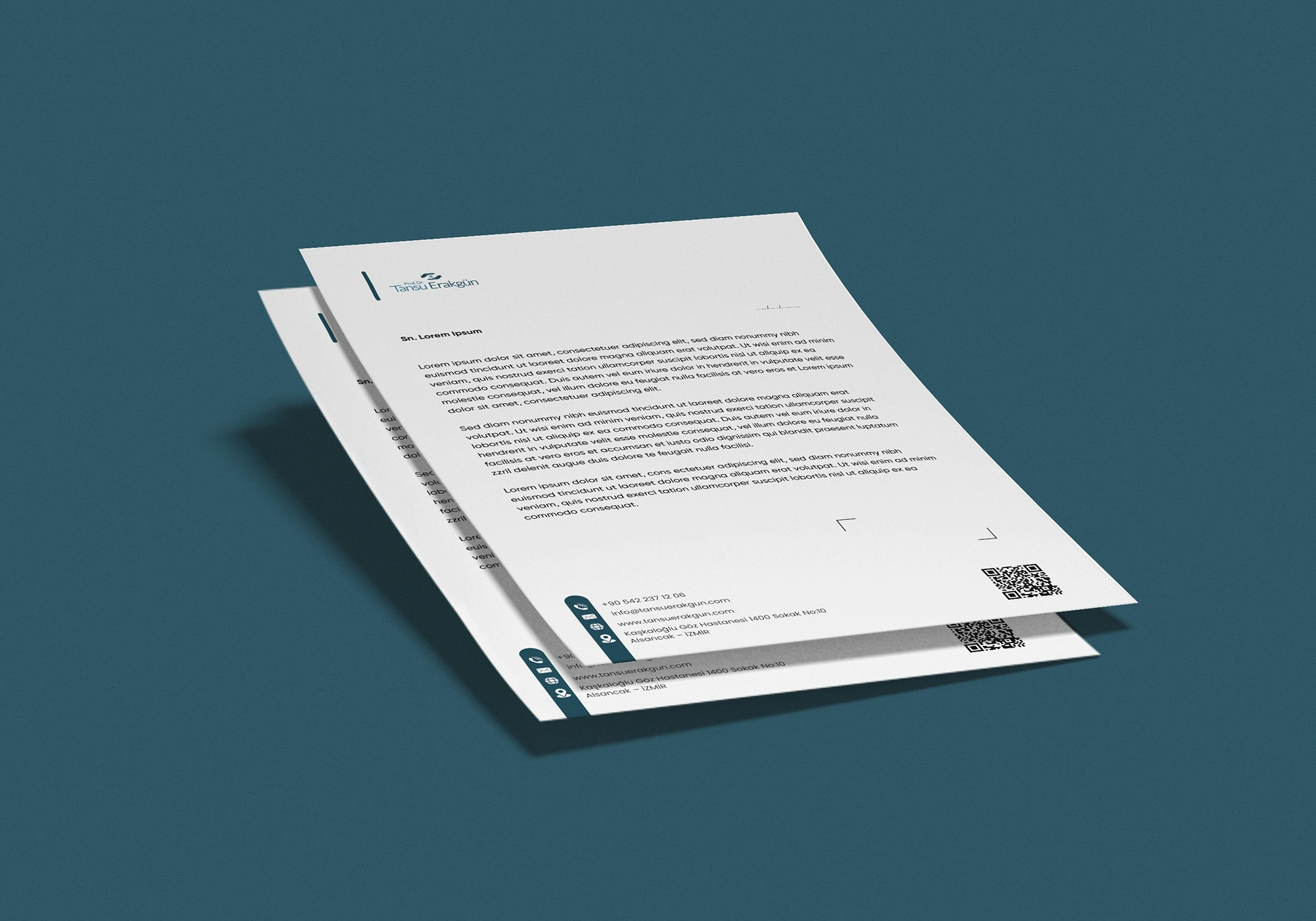 Tansu Erakgün Antetli 1 Briefpapier & Rezepte für Ärzte und Kliniken