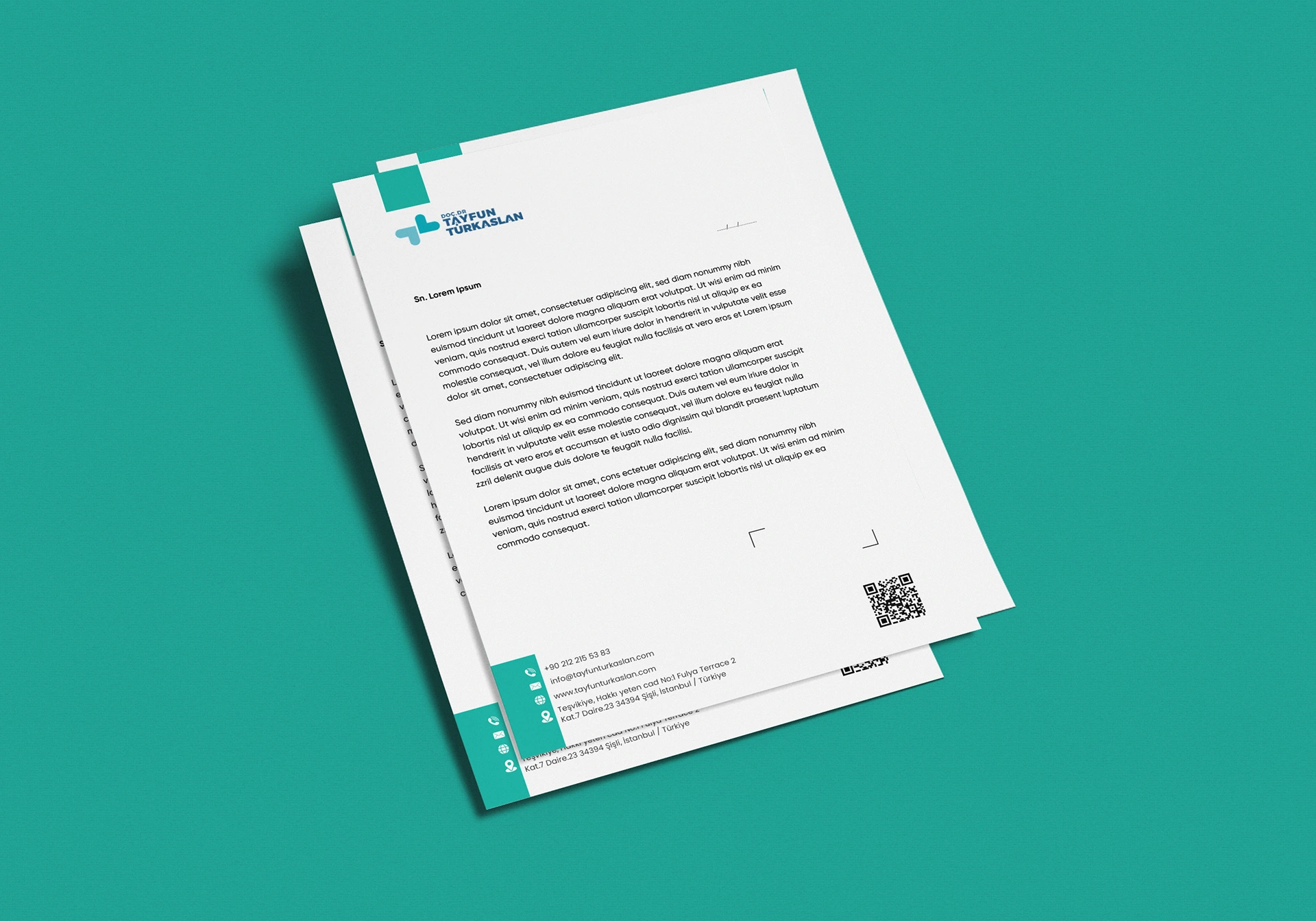 Tayfun Türkaslan Antetli 1 Briefpapier & Rezepte für Ärzte und Kliniken