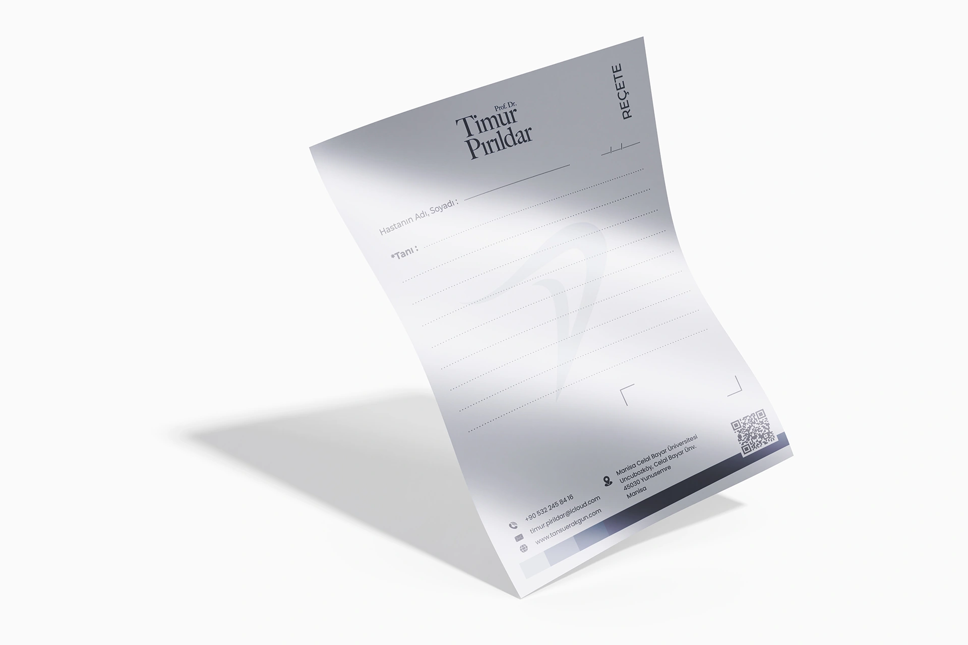 Timur Pirildar reçete 1 Briefpapier & Rezepte für Ärzte und Kliniken