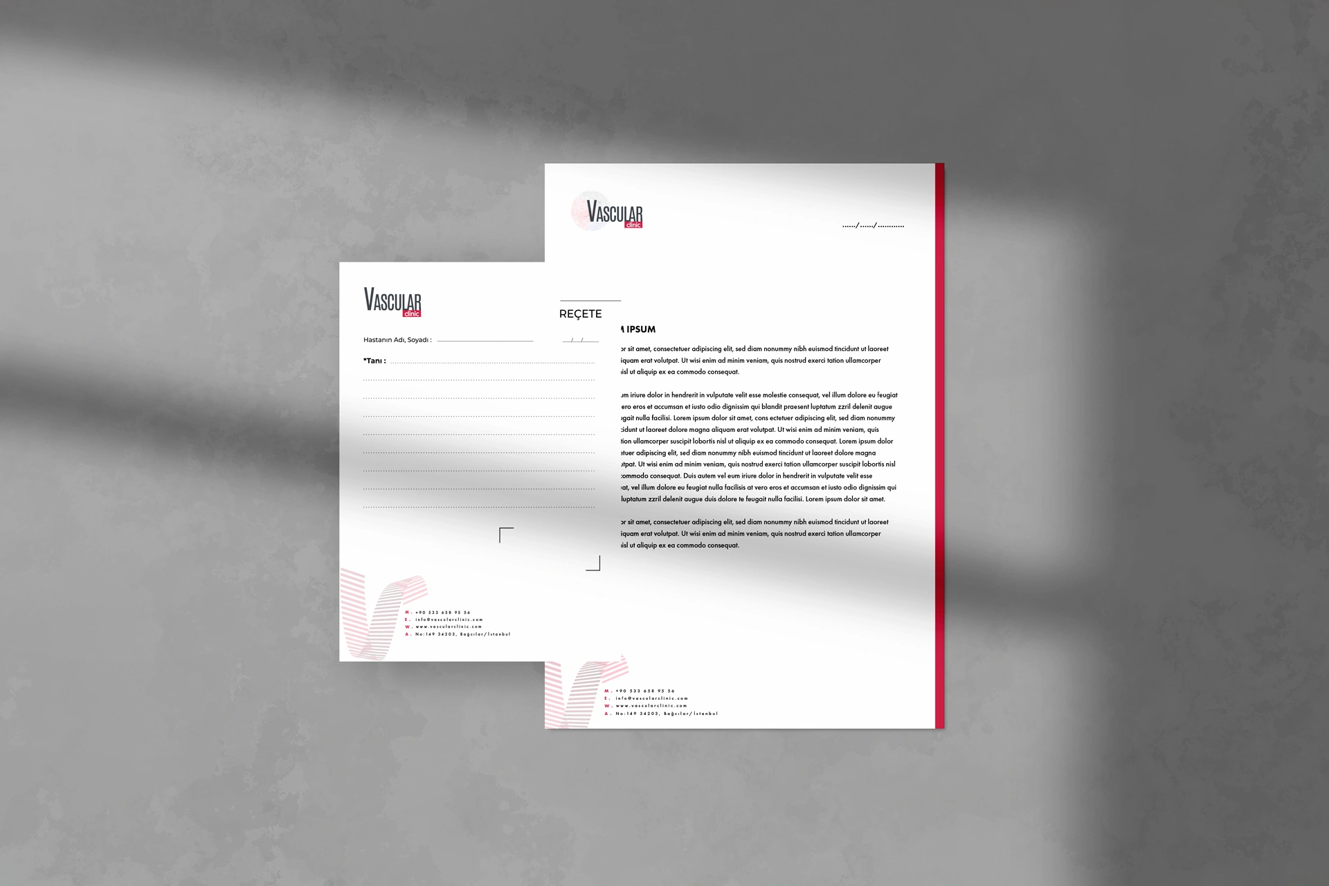 vascularclinic antetli recete 1 Briefpapier & Rezepte für Ärzte und Kliniken