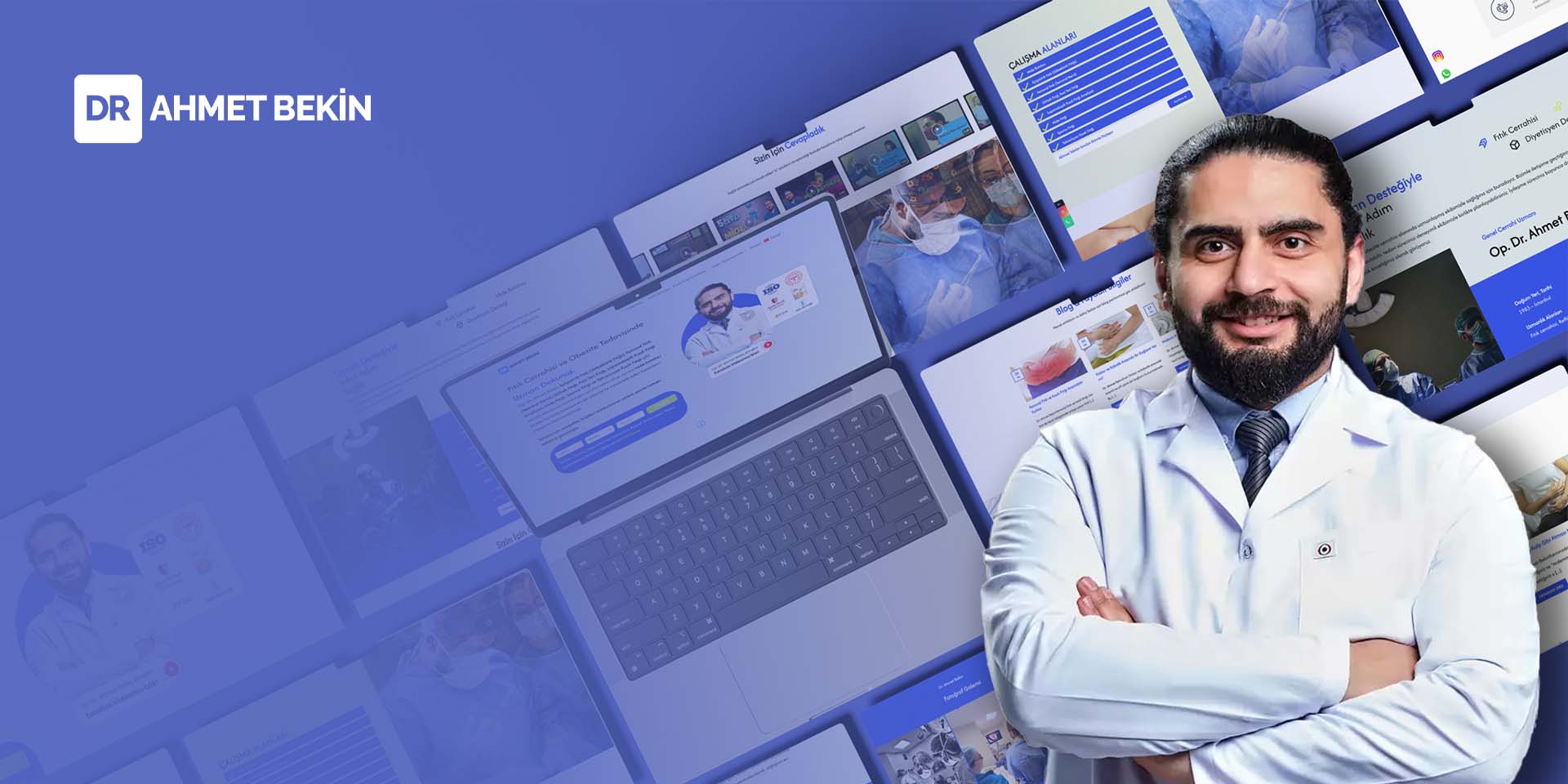 ahmetbekin portfolyo yatay ana sayfa şablon