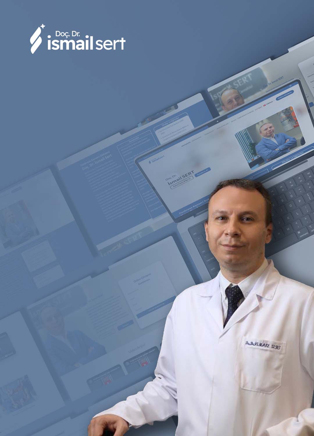 ismailsert portfolyo dikey ana sayfa şablon